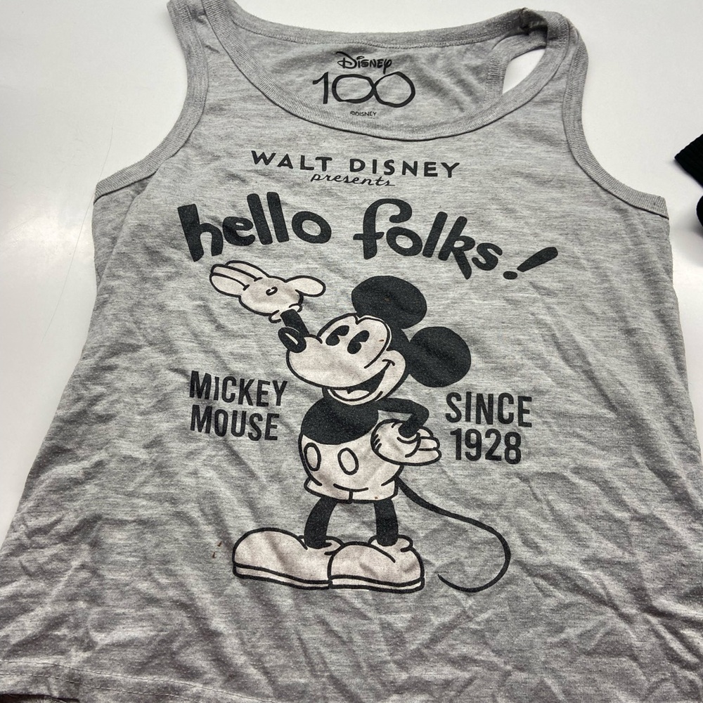 Disney Mickey Mouse Gray Tank Top - Hello Folks Design